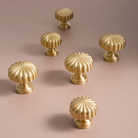 Solid Brass Cabinet Knobs Vintage Gold Drawer Knobs Pulls - Etsy Australia Brass Kitchen Pulls, Cabinet Hardware Size, Gold Drawer Knobs, Brass Cabinet Knobs, Gold Knobs, Brass Furniture, Brass Cabinet Knob, Dresser Handles, Wardrobe Handles