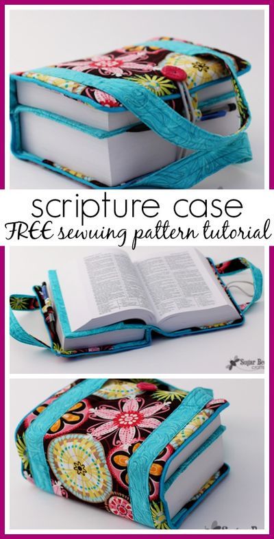 Bible Case Sewing Pattern Free, Scripture Case, Scripture Bag, Scripture Gifts, Bible Cases, Bible Bag, Fabric Book Covers, Book Cover Diy, Bible Cover