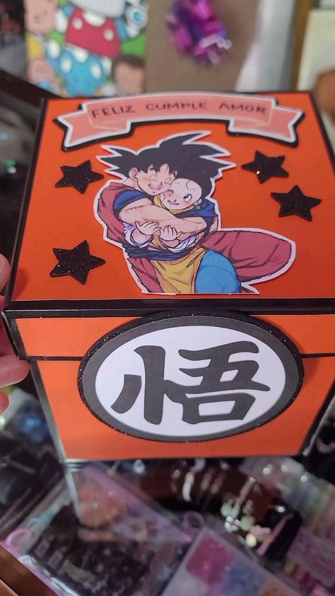 Manualidades #Patcraf Dragon Ball Gifts For Boyfriend, Son Gohan, Cute Spanish Quotes, Handmade Birthday Gifts, Bf Gifts, Creative Gifts For Boyfriend, Diy Gifts For Him, Birthday Gifts For Husband, Father's Day Diy