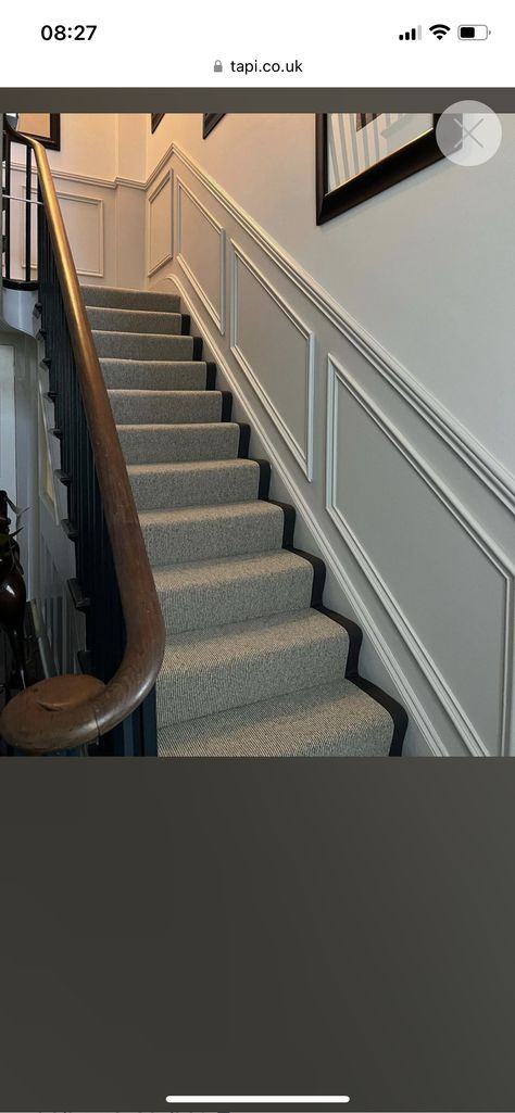 Victorian Stair Carpet Ideas, Staircase Design Carpet, Runner Carpet Stairs, Modern Carpet Stairs, Carpeted Staircase Ideas, Stair Carpet Ideas, Stair Runner Ideas, Best Carpet For Stairs, Hallway Landing