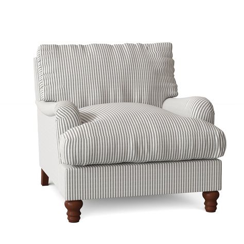 Chairs Comfy, Overstuffed Chairs, Upholstered Armchair, Upholstered Arm Chair, Farmhouse Living, Birch Lane, Floor And Wall Tile, Seating Arrangements, Accent Furniture