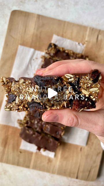 Nut Free Granola Bar Recipe, Nut Free Granola Bars, Dark Chocolate Granola, Quinoa Bars, Dried Fig, Chocolate Granola Bars, Sunflower Seed Butter, What Is Healthy Food, Toasted Quinoa