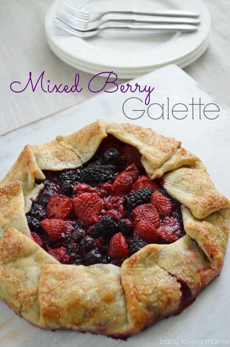 Mixed Berry Galette Galette Recipe Desserts, Berry Galette Recipe, Fruit Galette Recipe, Berry Galette, June Gloom, Buttery Pie Crust, Baked Good, Galette Recipe, Berry Pie