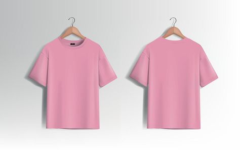 Rosas Vector, Baggy T-shirt, Hoodie Drawing, Blank T Shirt, Blank T Shirts, Graphic Tshirt Design, Clothing Mockup, Plain Tshirt, Pink Tshirt