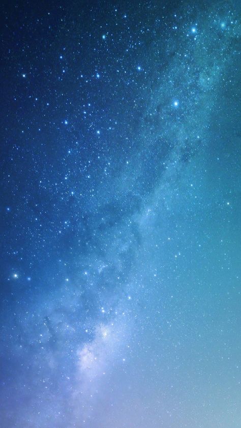 Milky Way Iphone Wallpaper, Universe Background Galaxies, Galaxy Wallpaper Blue, Milky Way Aesthetic, Blue Galaxy Background, Blue Star Background, Blue Space Background, Blue Sky With Stars, Blue Sky Night