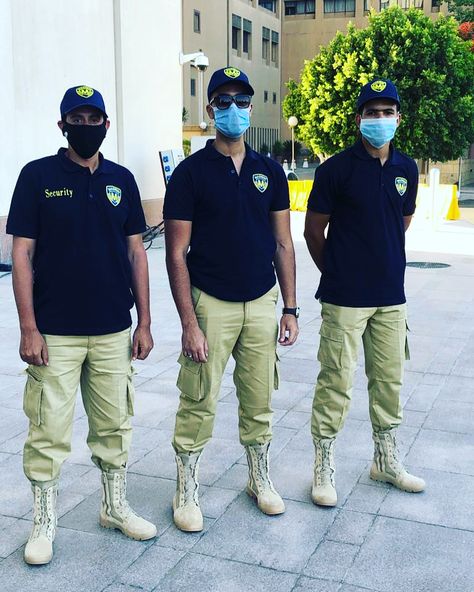 Picture of the company uniform and the guards protecting StRegis Hotel in Cairo Security Uniforms Design, Security Uniforms Men, Hotel Manager Uniform, Security Guard Uniform, Security Uniforms, Lace Dress Outfit, Close Protection, Company Uniform, Uniform Style