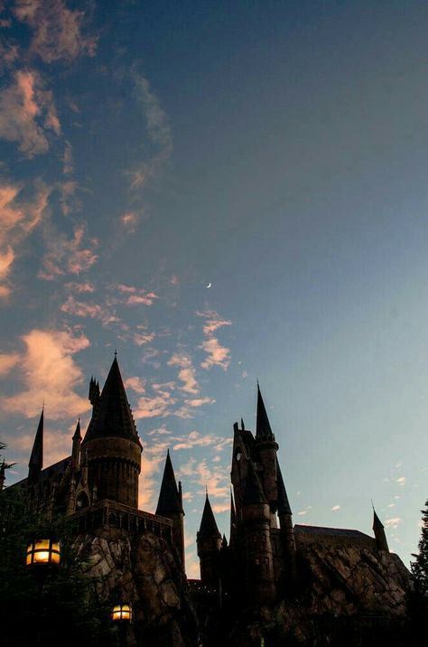 Hogwarts, The Sky, Harry Potter, Castle