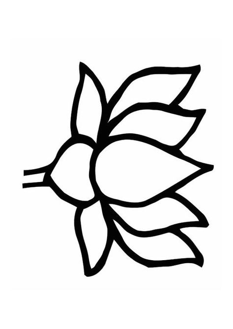 Coloring page lotus flower - coloring picture lotus flower. Free coloring sheets to print and download. Images for schools and education - teaching materials. Img 11276.. Lotus Flower Outline, Lotus Outline, Lotus Flower Drawing, Lotus Drawing, Simple Art Designs, Lotus Image, Outline Pictures, Flower Templates Printable, Pattern Design Drawing