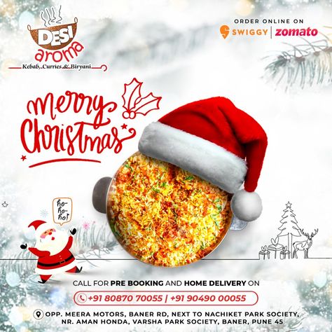 Christmas Ads for Restaurant Merry Christmas Post, Creative Christmas Food, Coffee Advertising, Tea Packaging Design, Adobe Photoshop Design, Christmas Offers, Snack Craving, New Year's Food, Christmas Flyer