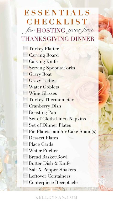 Thanksgiving Checklist, Elegant Thanksgiving Table, Thanksgiving Planning, Hosting Thanksgiving Dinner, Elegant Thanksgiving, Thanksgiving Entertaining, Essentials Checklist, Thanksgiving Dinner Party, Hosting Essentials