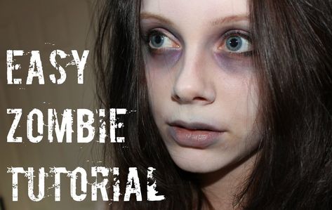 Non-Scary Zombie Halloween Makeup For Kids, So They Don't Terrify Themselves Nem Halloween Makeup, Kids Zombie Makeup, Zombie Makeup Diy, Halloween Zombie Makeup, Zombie Makeup Easy, Zombie Makeup Tutorials, Zombie Make Up, Halloween Makeup For Kids, Zombie Cheerleader