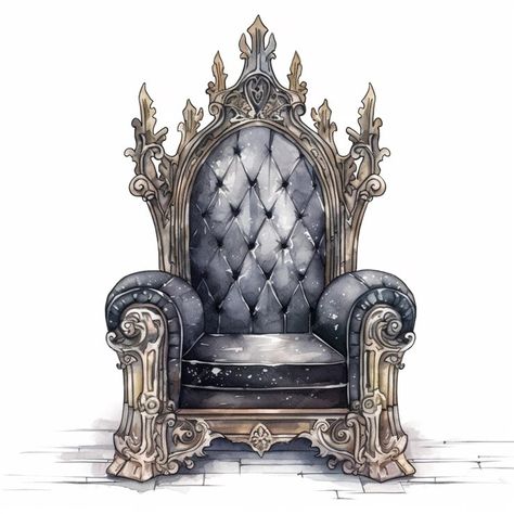 Premium AI Image | There is a drawing of a throne with a black leather seat generative ai Throne Drawing, Color Markers Art, Royal Throne, Drawing Exercises, Cyberpunk City, Exercise Equipment, Sketch Inspiration, Coloring Markers, God Art