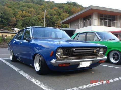 LOW DATSUN 120Y SUNNY Datsun 120y, School Japanese, Rims For Cars, Types Of Vehicle, Vw Bug, Japanese Cars, Jdm Cars, Modified Cars, Jdm