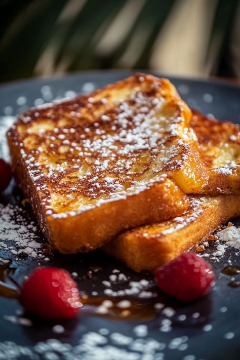 Classic French Toast No Milk French Toast, Recipes French Toast, Healthy French Toast Recipe, Bread Roast, Healthy French Toast, Perfect French Toast, Traditional French Recipes, Classic French Toast, Milk Pan