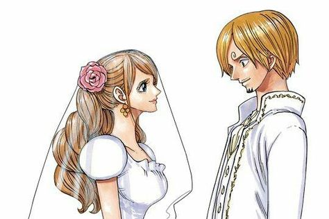 Sanji And Pudding, One Piece Pudding, Sanji X Pudding, Pudding One Piece, One Piece Cover, Charlotte Pudding, One Piece Waifus, One Piece Couples, Anime Wedding