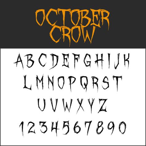 Free Halloween fonts licensed to make your skin crawl Spooky Lettering Halloween Fonts, Happy Halloween Font, Halloween Fonts Alphabet, Spooky Letters, Scary Font, Halloween Typography, Spooky Font, Writing Fonts, Graffiti Lettering Fonts