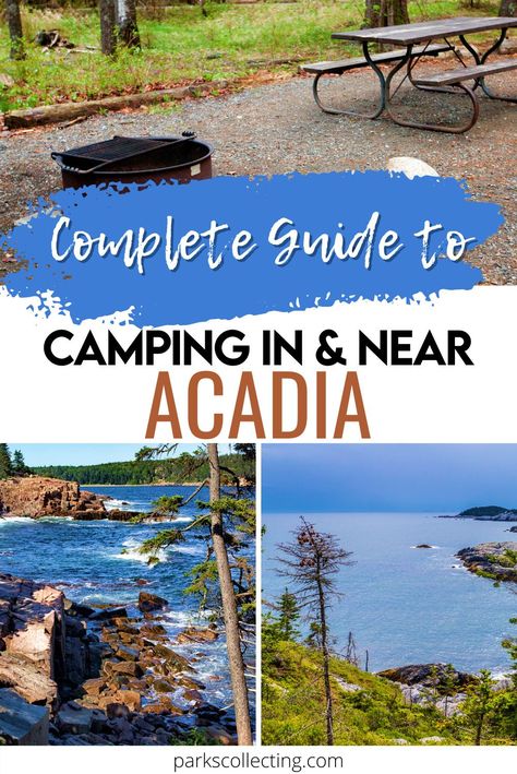 Arcadia National Park, Acadia National Park Camping, Camping In Maine, National Parks America, Nature Destinations, Road Trip Camping, Suv Camping, National Park Camping, New England Road Trip