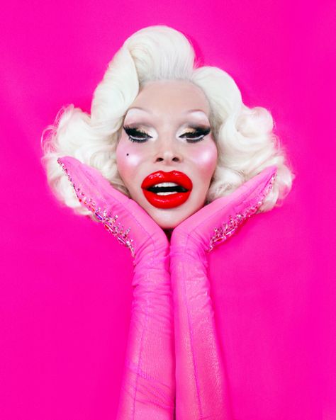 Big Ang, Amanda Lepore, David Lachapelle, Queen Makeup, Horror Tattoo, Club Kids, Performance Artist, 8x10 Print, Style Icon