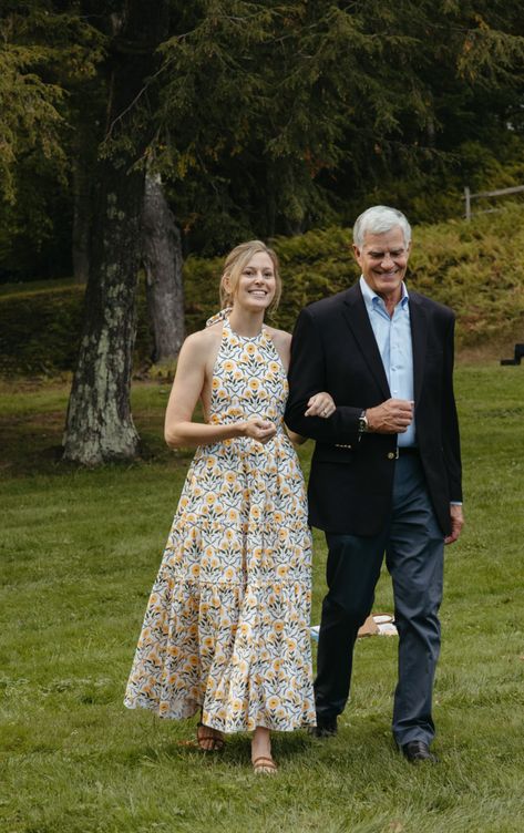 This Couple Who Met at a Wedding Hosted Their Own Nuptials at Edson Hill in Vermont - Over The Moon Backyard Wedding Outfit, Backyard Wedding Attire, Men’s Wedding Outfit, Cocktail Garden Party, Cocktail Dress Code, Thoughtful Wedding Gifts, Formal Wedding Guests, Guest Attire, Cocktail Attire