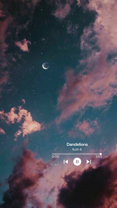 Dandelions By Ruth B, Dandelion Lyrics, Ruth B, Picture Song, Dandelion Wallpaper, Love Yourself Song, Aesthetic Spotify, Wallpaper Best, Iphone Wallpaper Music