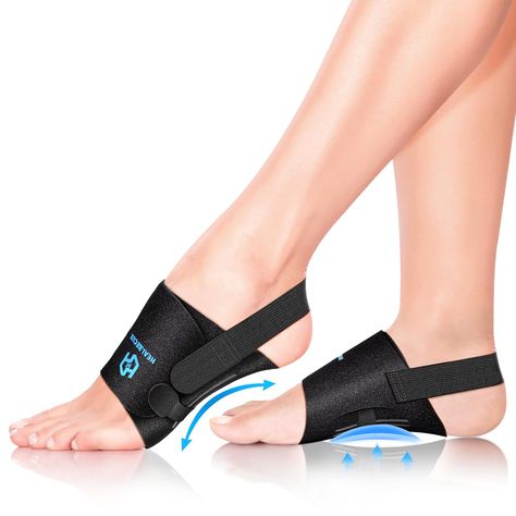 PRICES MAY VARY. ARCH PAIN & PLANTAR FASCIITIS RELIEF - Plantar fasciitis, flat arches, fallen arches, high arches, and flat feet can all be relieved with adjustable arch support bands, which offer arch support to lessen pressure on the heel and forefoot when standing, walking, or exercising. Compression arch support brace can hug your foot to provide maximum support, and minimize foot fatigue, helping to relieve and prevent additional aches and pains. HIGHT ARCH SUPPORT INSERTS - Comes with 1.5 Planter Facitis, Arch Support Socks, Arch Support Inserts, Slippers With Arch Support, Fallen Arches, High Arches, Support Socks, Baby Words, At Home Workout Plan