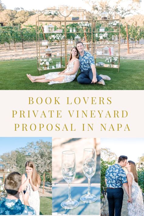 Brai and Rebeka’s Napa proposal is the perfect combination of classic elegance and thoughtfulness. The details were curated for a book lover meets wine country experience. With a dream of owning her own coffee and bookshop, we brought their future to life for the day in Napa. This intimate vineyard lawn proposal at Montage is one of our favorite locations in Napa. Napa Proposal, Vineyard Proposal, Elegant Proposal, Proposal Photos, Wine Country, Classic Elegance, Book Lover, A Dream, A Book