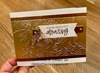 Stamp with Susie: Leaf Fall 3D Embossing Folder Leaf Fall Embossing Folder, Gold Card, Leaf Cards, Embossed Cards, Stamping Up Cards, Thanksgiving Cards, Card Making Inspiration, Embossing Folders, Fall Cards