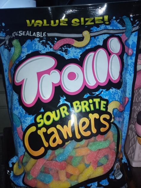 Trolli Candy Aesthetic, Slumber Party Foods, Canadian Snacks, Pringle Flavors, Freakshakes Recipe, Squishy Food, Candy Aesthetic, Road Trip Snacks, Hello Kitty Makeup