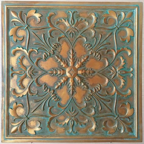 2x2 Ceiling Tiles, Decor Wall Panels, Painting Ceiling, Tiles Material, Rv Decorating, Faux Tin Ceiling, Faux Tin Ceiling Tiles, Stove Backsplash, Faux Tin