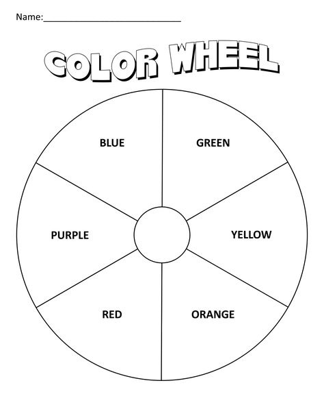 Color Wheel Worksheet For Kindergarten The Colour Wheel, Colour Wheel Printable, Color Wheel Blank Template, Color Wheel For Kindergarten, Teaching The Color Wheel, Color Wheel Kindergarten, 1st Grade Color Wheel Art Project, Free Color Wheel Printable, Color Wheel Activities For Kids