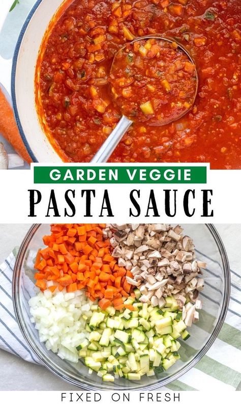 Low Calorie Pasta Sauce, Veggie Spaghetti Sauce, Vegetable Pasta Sauce, Vegetarian Pasta Sauce, Soup Joumou, Pasta Food Recipes, Healthy Sauce, Three Cup Chicken, Low Calorie Pasta