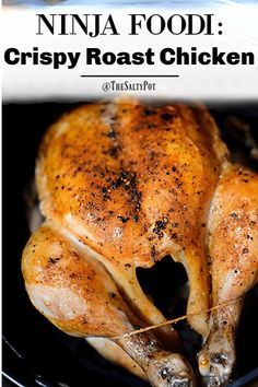 Roast Whole Chicken In Ninja Foodie, Ninja Foodi Roasted Chicken Whole, Whole Chicken Ninja Foodi Recipes, Whole Chicken In Ninja Foodi Grill, Ninja Foodie Whole Chicken, Ninja Whole Chicken, Nina Foodi Recipes, Ninja Foodie Keto Recipes, Ninja Roasted Chicken