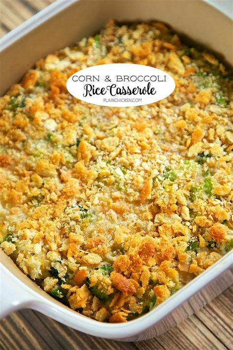 Corn Casserole With Crackers, Corn And Broccoli Casserole, Corn Casserole With Ritz Crackers, Broccoli Corn Casserole, Nightshade Foods, Corn And Broccoli, Casserole With Ritz Crackers, Corn Broccoli, Casserole Bake