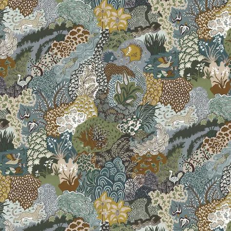 Whimsical Clumps - 11 | Kravet Energetic Wallpaper, Outdoor Drapery, Bath Pillows, Drapery Hardware, Fabric Houses, Pattern Matching, Cole And Son, Earthy Colors, Wall Covering