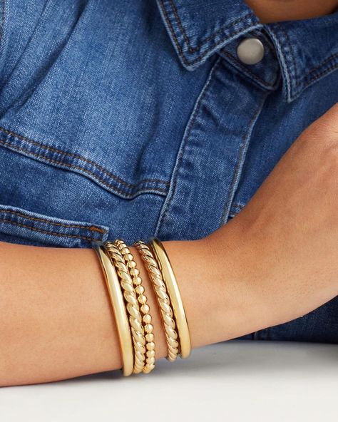 Mejuri on Instagram: “Mono-gold magic is one part Croissant and two parts Dôme. Introducing two new cuff bracelets, handcrafted in 18k gold vermeil.” Gold Vermeil, Wrap Bracelet, Cuff Bracelets, 18k Gold, Jewelry Accessories, Bangles, Cuff, Gold, On Instagram