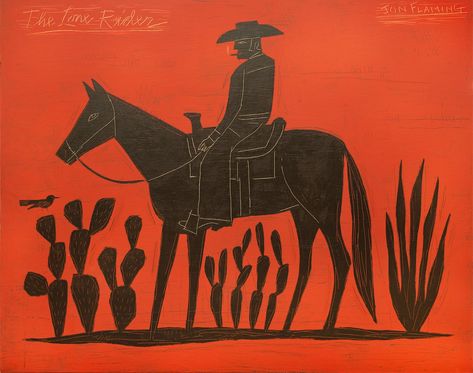 Texas Illustration, Lone Rider, Cowboy Artwork, Cowboy Artists, Texas Art, Cowboy Art, Western Art, Artist Art, Art World