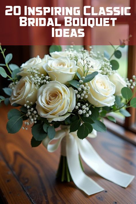 Did you know that the classic bridal bouquet is making a stunning comeback? Discover timeless elegance and the secrets behind choosing the perfect blossoms for your big day. Whether you're dreaming of rose-filled arrangements or something a little more unique, our gallery of gorgeous wedding photos will inspire your classic bridal look. Dive into the floral trends that never go out of style and find the perfect bouquet to complement your wedding dress! Classic Bridal Bouquet, Classic Bridal Look, Bridal Bouquet Ideas, White Bridal Flowers, Sunflowers And Daisies, Floral Trends, Cascade Bouquet, Bouquet Ideas, Vintage Style Wedding