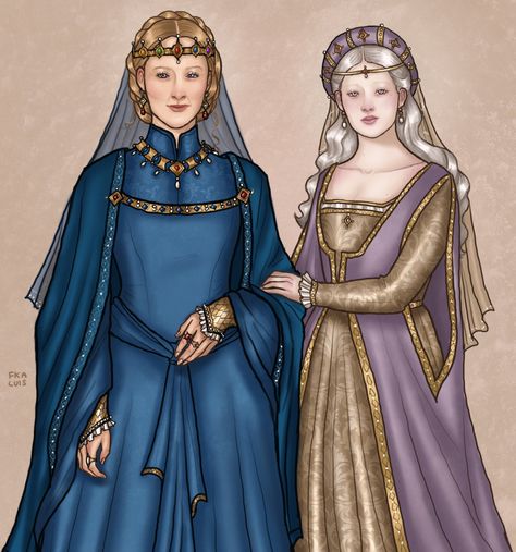 ⚜️ (@fkadaenerys) on X Queen Dress Royal Medieval, Queen Dress Royal, Gael Targaryen, Queen Alysanne, Targaryen Princess, Daella Targaryen, Alysanne Targaryen, Targaryen Fanart, Targaryen Women