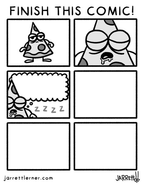 Finish This Comic Worksheet, Finish The Comic Strip For Kids, Finish This Comic, Complete The Comic, Comic Strip Ideas Student, Activities For 5th Graders, Finish The Comic, Jarrett Lerner, Blank Comic Book Pages