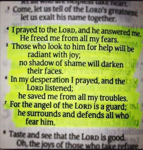 Tribulations could be a test of faith! If we are in Christ, the testing of our faith provides growth, patience, endurance, it allows us to grow more fruitful! Romans 5:3-5 "³And not only so, but we glory in tribulations also: knowing that tribulation worketh patience; ⁴And patience, experience; and experience, hope:" We need to abide in Him in order to bear fruit 🍓 if we don't abide in Him than your works are vain Psalm 34 4, Woord Van God, Psalm 34, Ayat Alkitab, Prayer Scriptures, Spiritual Inspiration, Scripture Quotes, I Pray, Verse Quotes