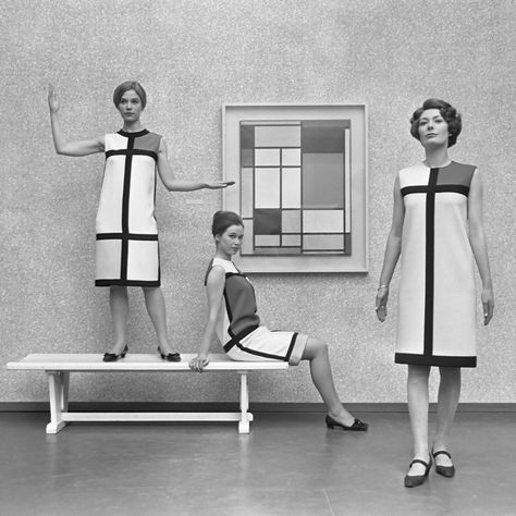 Mondrian Dress, Mondrian Art, Vintage Vogue Sewing Patterns, Vogue Vintage, Guy Bourdin, David Bailey, Mary Quant, Diana Vreeland, Marion Cotillard