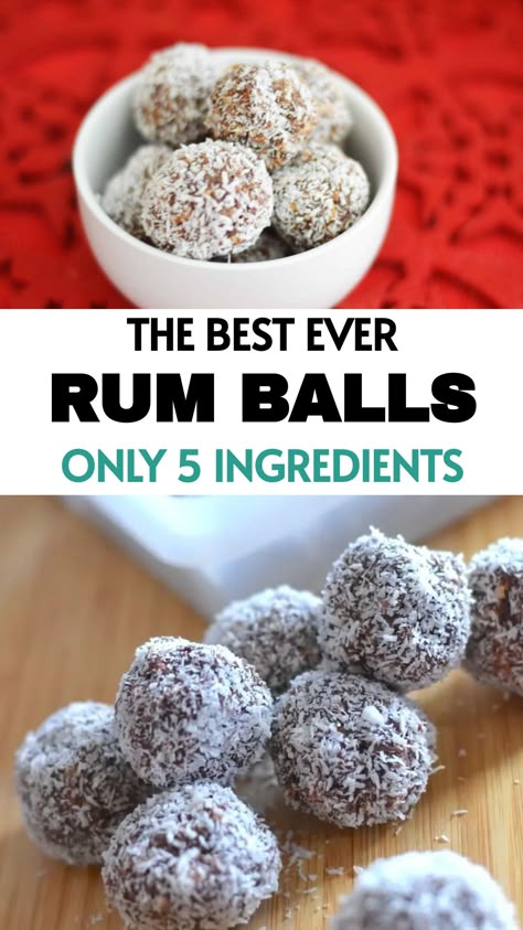 Indulge in the classic Christmas tradition with our irresistible rum balls. These delightful treats are a must-have for any festive gathering, adding a touch of sweetness and nostalgia to your holiday season. Crafted with simple ingredients, these delectable bites are not only delicious but also incredibly easy to prepare. Let the rich flavors and satisfying textures of our traditional rum balls enhance your Christmas celebration this year! Rum Balls Christmas, Ree Drummond Rum Balls, Christmas Rum Balls Recipe, Easy Rum Balls Recipe, Rum Ball Recipe, Rumballs Recipe Easy Rum Balls, Rum Balls Recipe Easy, Run Balls Recipe, Christmas Rum Balls