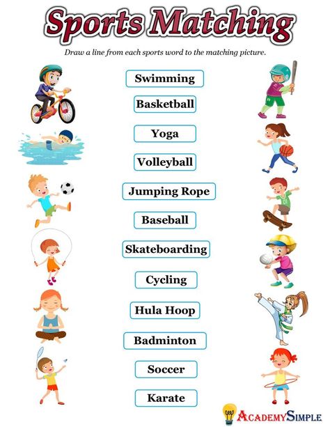 #academysimple#worksheets #printable #primaryschool #elementaryschool #academia #kidsactivitiesij #activitiesforkids #cram #homeschooling #educationalresources #download #pdf #practice #learning #studentfocusededucation #education #vocabulary #words #grade2 #english #learnenglish #sportsrelatedwords Education Vocabulary, English Reading Skills, Sport English, Kids Word Search, Learning Vocabulary, Materi Bahasa Inggris, English Today, English Lesson Plans, Alphabet Worksheets Preschool