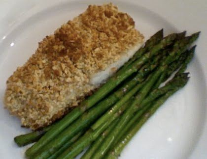 Cashew Crusted Halibut with Butter-Rum Sauce | Macarons and Gelato Pineapple Coconut Pie Recipe, Crusted Halibut, Salmon Bake, Pecan Crusted Salmon, Coconut Pie Recipe, Rum Butter, Ginger Beef, Crusted Tilapia, Halibut Recipes