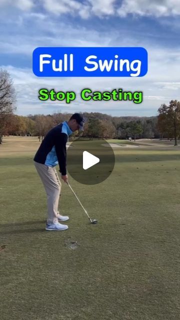 Great Swing | Golf Swing on Instagram: "Golf - Full Swing - Stop Casting ⠀⠀⠀⠀⠀⠀⠀⠀⠀⠀⠀⠀ ⠀⠀⠀⠀⠀⠀⠀⠀⠀⠀⠀⠀ It’s important to keep your wrist hinge for as long as possible throughout your downswing to ensure solid contact, therefore you don’t want to cast your club. Casting is an early release of your wrist set that causes a backward leaning shaft at impact, which adds loft and decreases club head speed. When you’re struggling with casting your club, it’s nearly impossible to deliver your club to a solid impact position with a forward leaning shaft. To correct casting, your lower body needs to rotate. The only way you can maintain a good wrist set angle into your downswing is to rotate or clear your hips throughout your downswing. You also want to hold the angle of your trail elbow. Don’t try to st Golf Downswing, Happy Gilmore, Golf Inspiration, Golf Drills, Golf Mk2, Golf Day, Golf R, Golf 7, Golf Gti