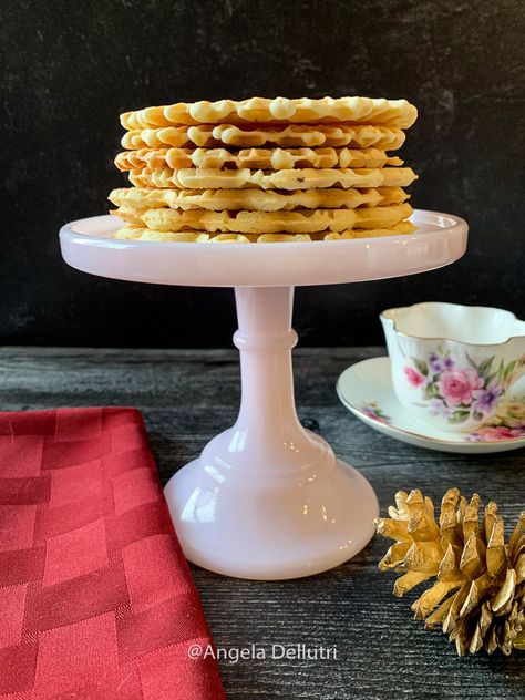 Pizzelle Pizzelle Recipe Anise, Wafer Cookie, Pizzelle Recipe, Italian Christmas Cookies, Anise Seed, Waffle Cookies, Wafer Cookies, Italian Christmas, Baking Flour