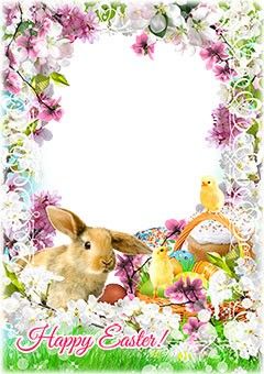 Easter Photo Frames, Online Photo Frames, Free Photo Frames, Easter Images, Crop Photo, Easter Photos, Jesus Images, Easter Rabbit, Bright Flowers