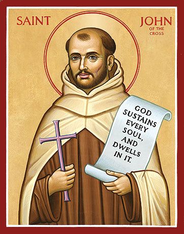 Saint John Of The Cross, St John Of The Cross, Monastery Icons, Carmelite Saints, John Of The Cross, Cross Icon, Saint Teresa Of Avila, Francis Xavier, Christian Icons