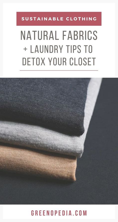 Natural Fabrics Clothing, Natural Fibers Clothing, Healthy Clothes, Toxic Clothing, Toxin Free Living, Natural Fiber Clothing, Laundry Tips, Hormone Balance, Natural Clothing