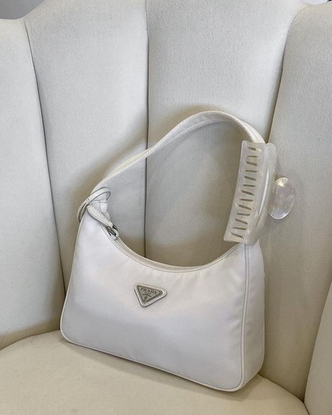 Aesthetic, IG aesthetic, Whites, Summer whites, Summer aesthetic, Neutrals, Accessories, Basics, Everyday essentials Mini Purse Aesthetic, White Prada Bag, Prada Bag Aesthetic, Shoulder Bag Aesthetic, Aesthetic Shoulder Bag, Prada Aesthetic, Purse Aesthetic, Prada Purses, Aesthetic Bags